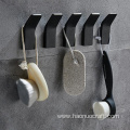 metal black nail-free seamless bath towel hook kitchen hook